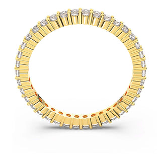 Matrix Vittore Ring, Round cut, White, 18K gold finish