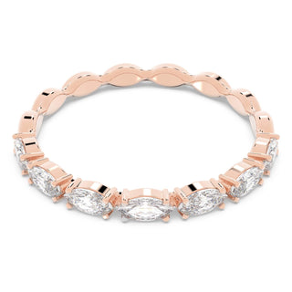 Matrix Vittore ring, Marquise cut, White, 18K rose gold finish