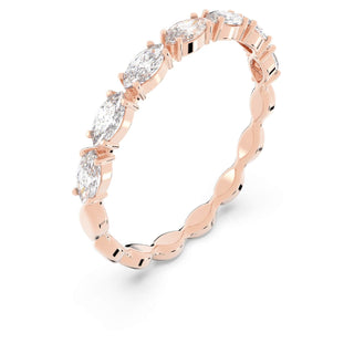 Matrix Vittore ring, Marquise cut, White, 18K rose gold finish