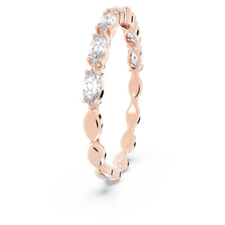 Matrix Vittore ring, Marquise cut, White, 18K rose gold finish