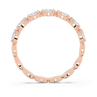Matrix Vittore ring, Marquise cut, White, 18K rose gold finish