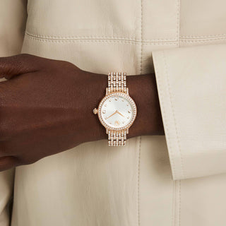 Imber watch, Swiss Made, Metal bracelet, Rose gold tone, Rose gold-tone finish