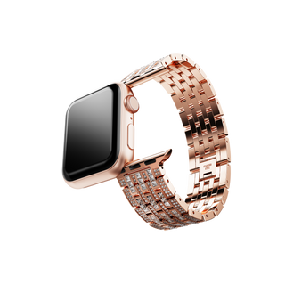 Sparkling princess strap
For Apple Watch® 40 mm & 41mm, Rose gold tone, Rose gold-tone finish
