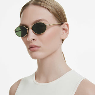 Sunglasses, Oval shape, Green