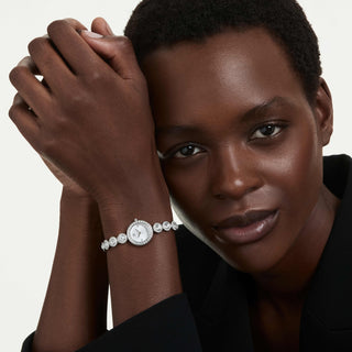 Una Angelic watch, Crystal bracelet, Silver tone, Stainless steel