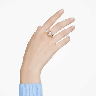 Chroma ring, Cushion cut, Multicolored, 18K gold finish