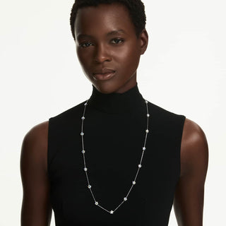 Chroma strandage, Star, White, Rhodium plated