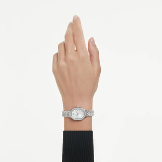 Dextera octagon watch, Swiss Made, Metal bracelet, Silver tone, Stainless steel