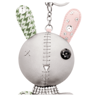 Mathilde bag charm, Rabbit, Gray, Stainless steel