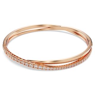 Hyperbola bracelet
White, Rose gold-tone plated