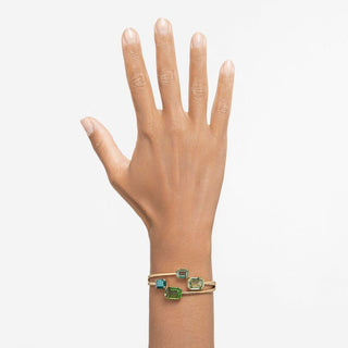 Millenia bangle
Octagon cut, Green, Gold-tone plated