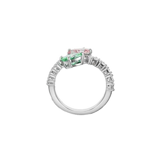 Ariana Grande x Swarovski open ring
Mixed cuts, Multicolored, Rhodium plated