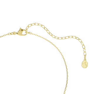 Magic pendant, Mixed cuts, Snowflake, White, 18K gold finish