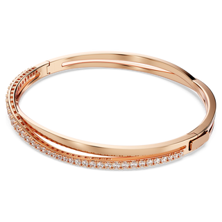 Hyperbola bracelet
White, Rose gold-tone plated