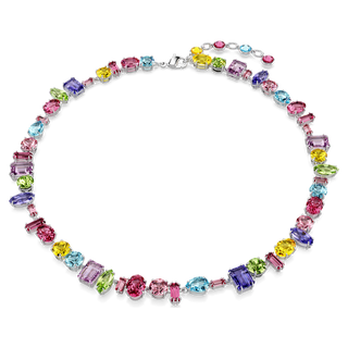Gema necklace
Mixed cuts, Multicolored, Rhodium plated