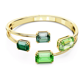 Millenia bangle
Octagon cut, Green, Gold-tone plated