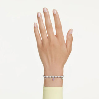 Ariana Grande x Swarovski Tennis bracelet
Mixed cuts, Multicolored, Rhodium plated