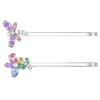Ariana Grande x Swarovski hair pin
Mixed cuts, Dragonfly, Flower, Multicolored, Rhodium plated