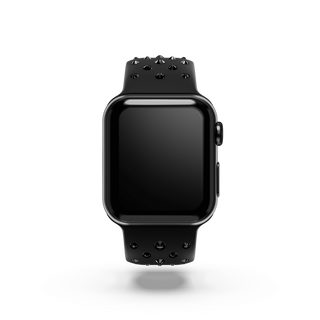 Watch strap
Silicone with stitching, Black, Stainless steel