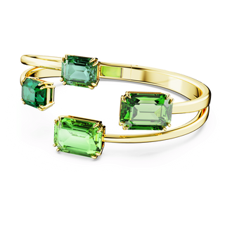 Millenia bangle
Octagon cut, Green, Gold-tone plated
