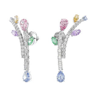 Ariana Grande x Swarovski drop earrings
Mixed cuts, Multicolored, Rhodium plated