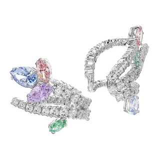 Ariana Grande x Swarovski ear cuffs
Mixed cuts, Multicolored, Rhodium plated