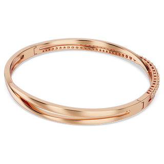 Hyperbola bracelet
White, Rose gold-tone plated