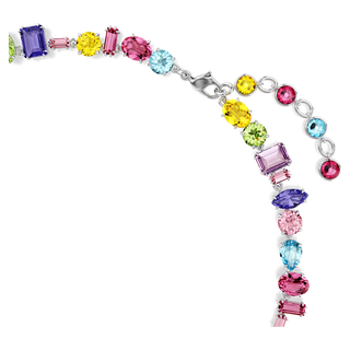 Gema necklace
Mixed cuts, Multicolored, Rhodium plated