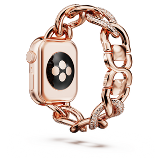 Sparkling chain strap
For Apple Watch® 40 mm & 41mm, Rose gold tone, Rose gold-tone finish