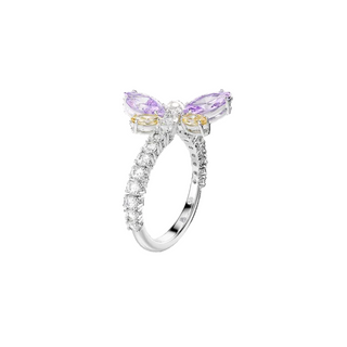Ariana Grande x Swarovski motif ring
Mixed cuts, Dragonfly, Multicolored, Rhodium plated