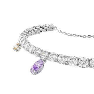 Ariana Grande x Swarovski Tennis bracelet
Mixed cuts, Multicolored, Rhodium plated