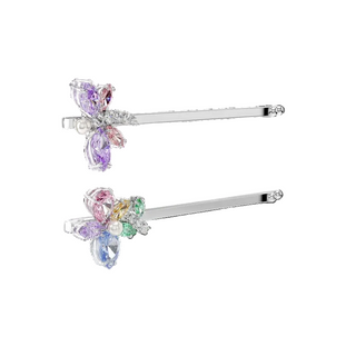 Ariana Grande x Swarovski hair pin
Mixed cuts, Dragonfly, Flower, Multicolored, Rhodium plated