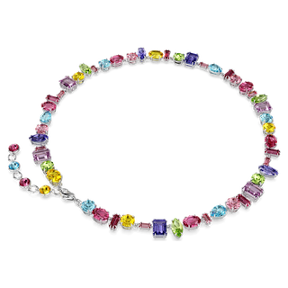 Gema necklace
Mixed cuts, Multicolored, Rhodium plated