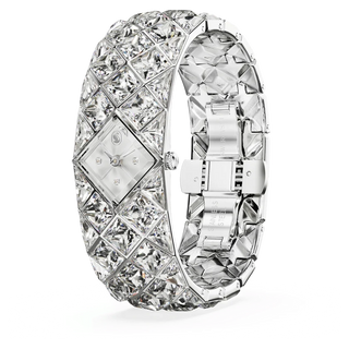 Curiosa bangle watch
Crystal bracelet, Silver tone, Stainless steel