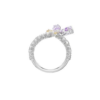 Ariana Grande x Swarovski motif ring
Mixed cuts, Dragonfly, Multicolored, Rhodium plated