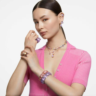Gema necklace
Mixed cuts, Multicolored, Rhodium plated