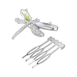 Ariana Grande x Swarovski brooch and hair accessory
Mixed cuts, Dragonfly, Green, Rhodium plated