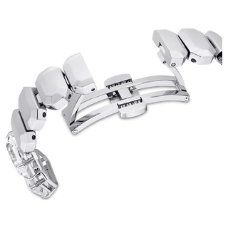 Millenia Watch
Octagon cut bracelet, White, Stainless Steel