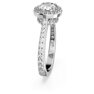 Una Angelic cocktail ring
Round cut, Pavé, White, Rhodium plated