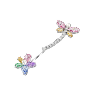 Ariana Grande x Swarovski brooch
Mixed cuts, Dragonfly, Multicolored, Rhodium plated