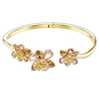 Idyllia bangle
Mixed cuts, Flower, Multicolored, Gold-tone
