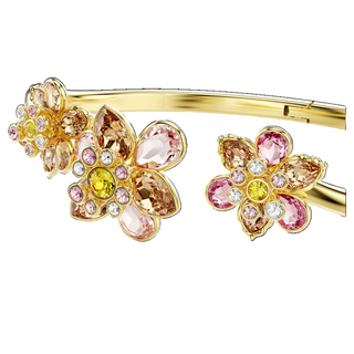 Idyllia bangle
Mixed cuts, Flower, Multicolored, Gold-tone
