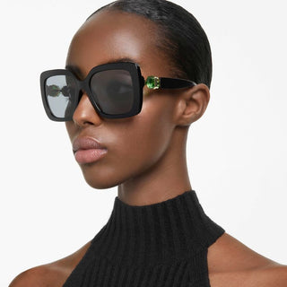 Sunglasses, Oversized, Square shape, SK6001, Black