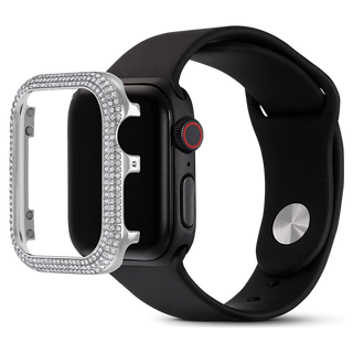 Sparkling case, For Apple Watch® Series 4 & 5, 40 mm, Silver tone