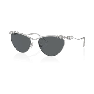Sunglasses, Oval shape, SK7017, Silver tone
