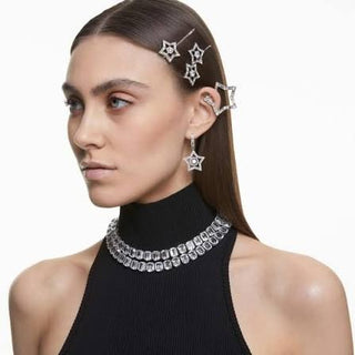Millenia necklace Octagon cut White, Rhodium plated