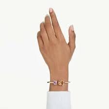 Millenia bangle, Octagon cut, Multicolored, Gold-tone plated