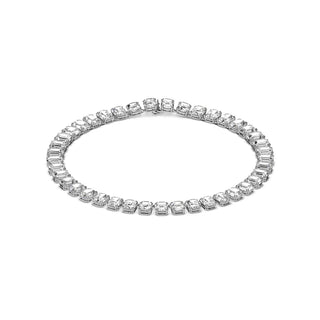 Millenia necklace Octagon cut White, Rhodium plated