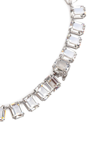 Millenia necklace Octagon cut White, Rhodium plated