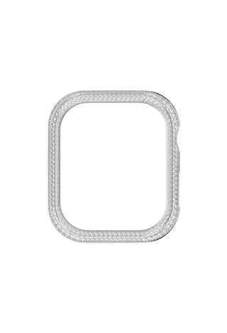 Sparkling case, For Apple Watch® Series 7, 41 mm, Silver tone